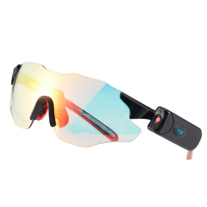 Camera Video Recording Cycling Smart Sunglasses for Men -UV Polarized Sport Glasses Full HD 1080p with 64GB Memory Card for Running and Driving