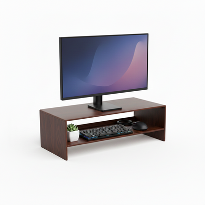 Monitor Riser with Storage Shelf